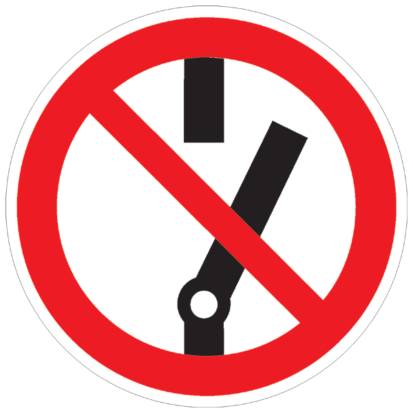 Verbotszeichenaufkleber alt .011- Schalten verboten (alt)