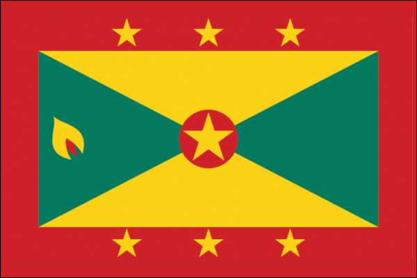 Grenada | Flagge -gleiche Größe Grenada | Flagge -gleiche Größe