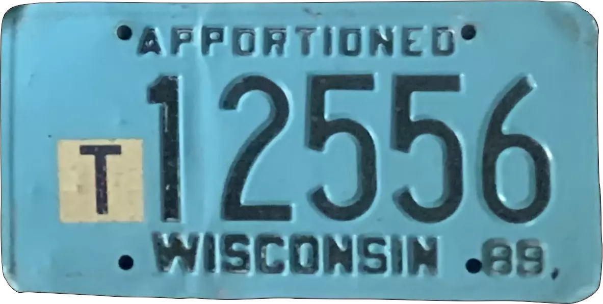 USA-Kennzeichen als Aufkleber | Wisconsin.2