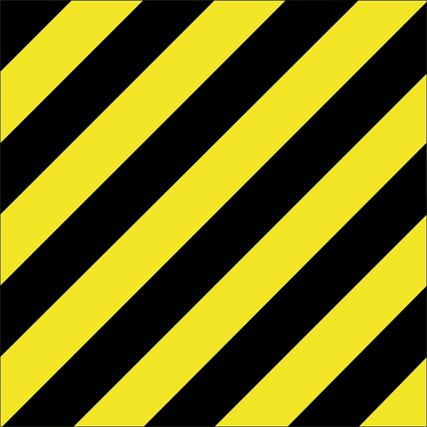 Warnzeichenaufkleber alt .108- Markierung Schwarz/gelb