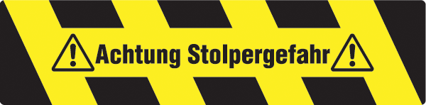 Warnzeichenaufkleber Sonstige .079- Achtung Stolpergefahr