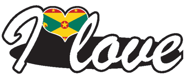 Aufkleber- I love Grenada