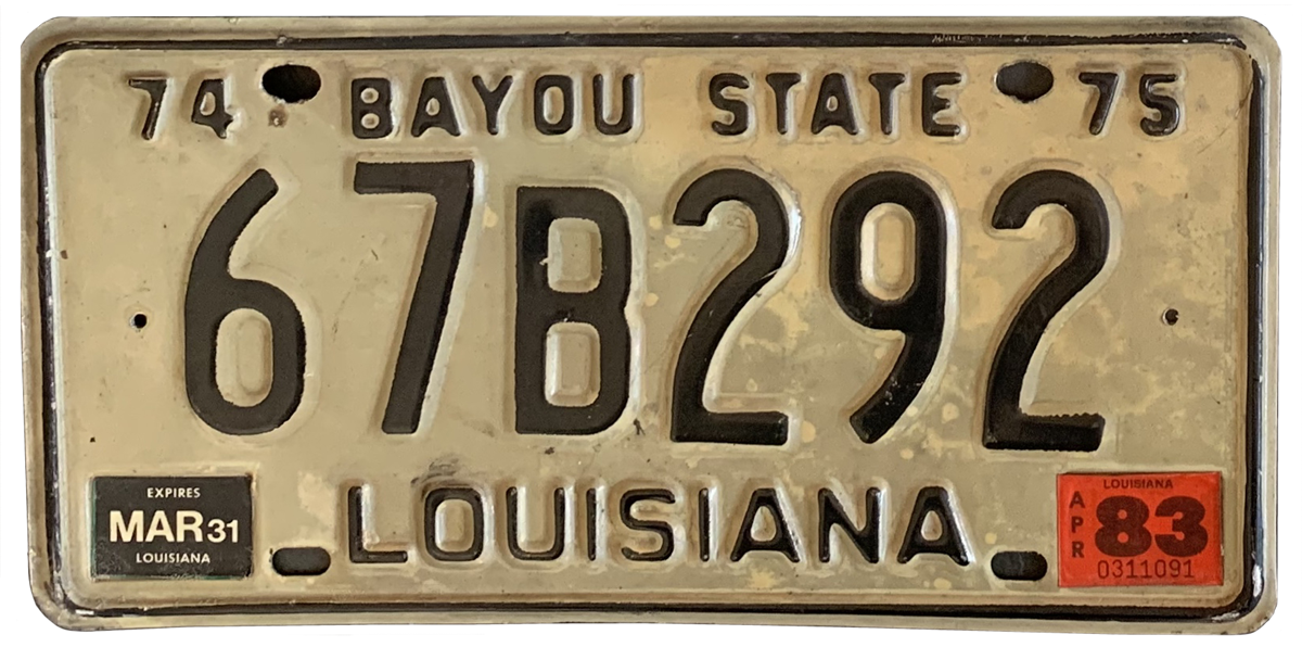 USA-Kennzeichen als Aufkleber | Louisiana.5 USA-Kennzeichen als Aufkleber | Louisiana.5