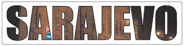 Sarajevo | Aufkleber- (weiss)
