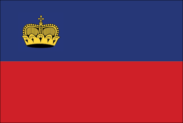 Liechtenstein | Flagge -gleiche Größe