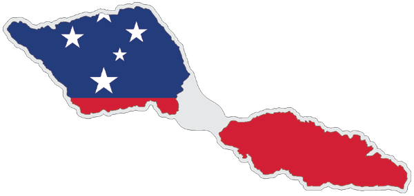 Samoa | Auf Contour geschnittene Flagge