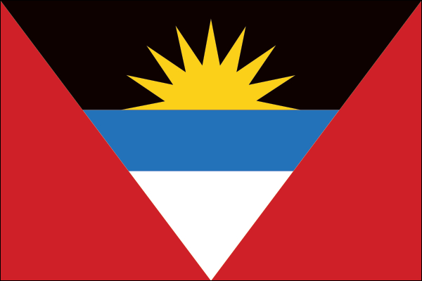 Antigua und Barbuda | Flagge -gleiche Größe