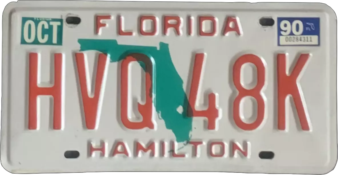 USA-Kennzeichen als Aufkleber | Florida.10
