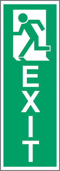 Rettungszeichenaufkleber .142- EXIT  (alt)