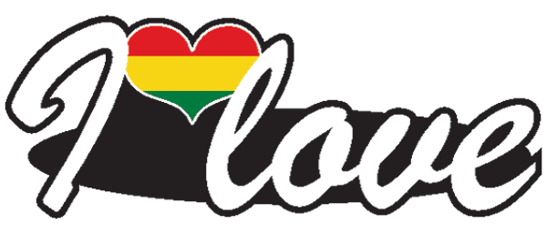 Aufkleber- I love Bolivien