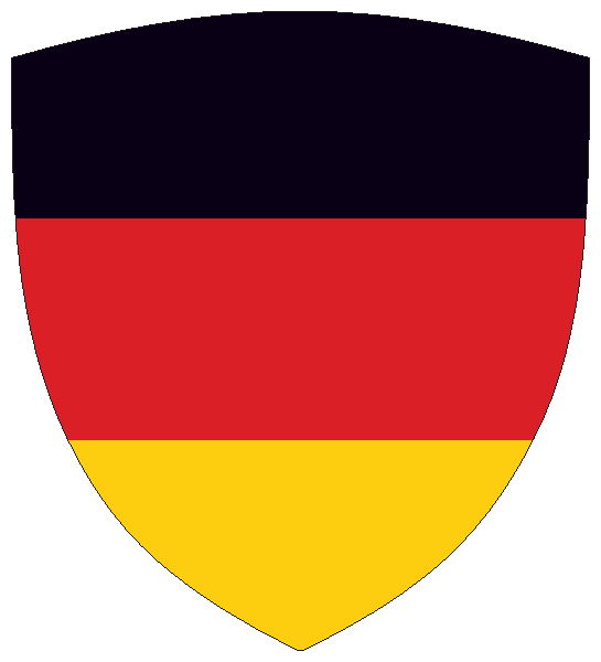 Deutschlandfahne Deutschland Flagge Fahne gekreuzt' Sticker