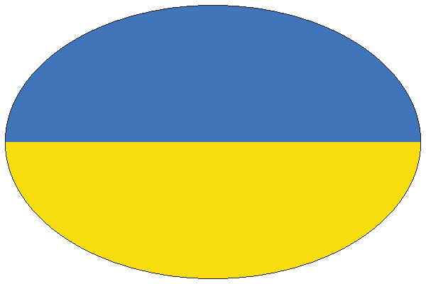 Aufkleber - Ukraine (oval) Aufkleber - Ukraine (oval)