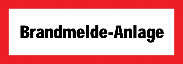 Feuerwehr Aufkleber - Brandmelde-Anlage