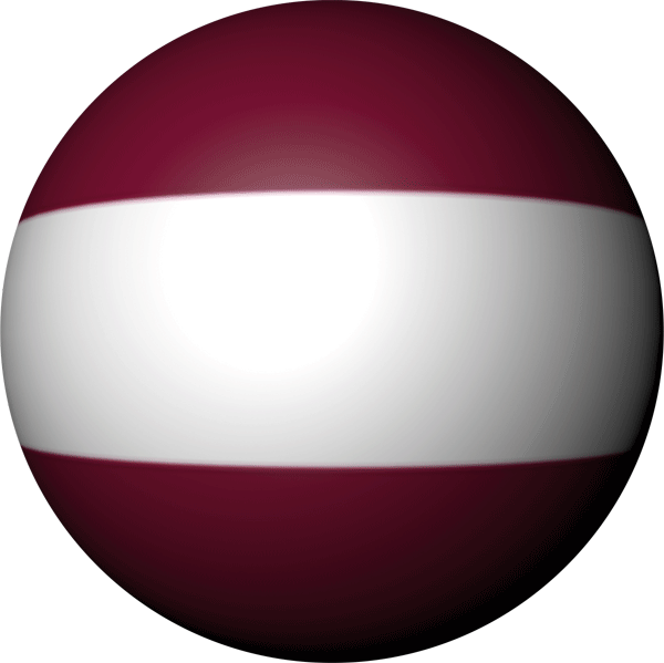 Latvia | Sticker in ball shape