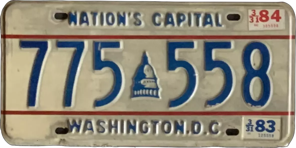 USA license plate | Washington D.C. 1
