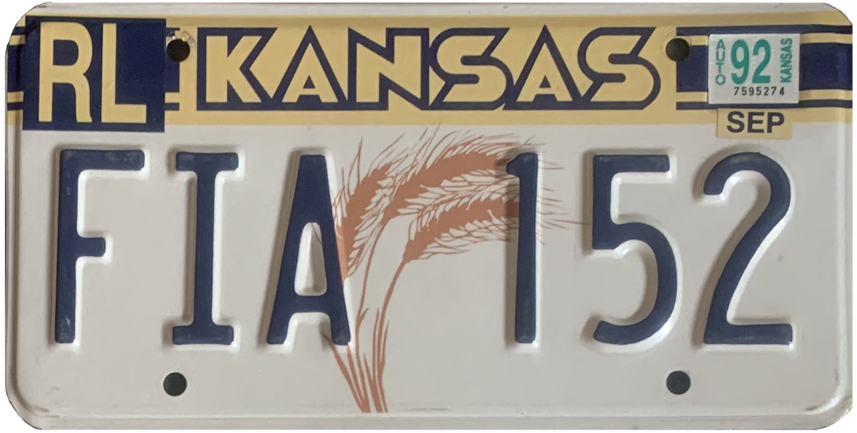 USA license plate | Kansas.2