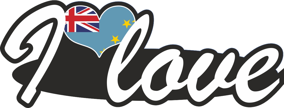 Tuvalu | I love ... sticker