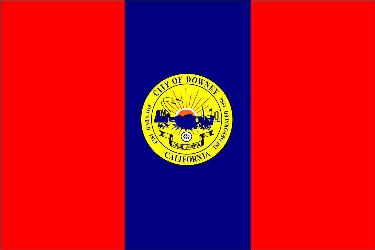 Stadtflagge Downey