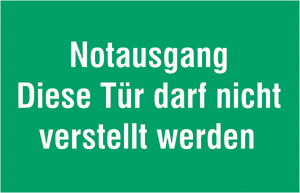 Rettungszeichenaufkleber .055- Notausgang (alt)