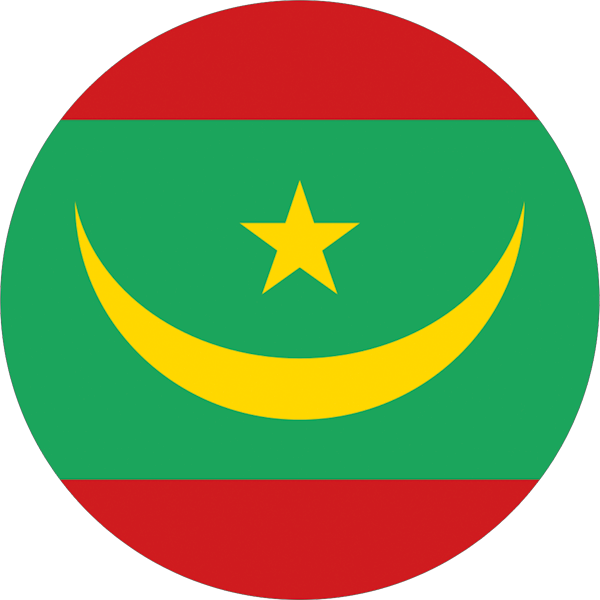 Mauretania | round cut sticker